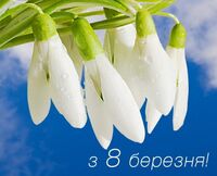 З весняним святом 8 березня!